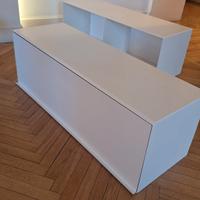 Coppia di mobili contenitori pensili Zanotta