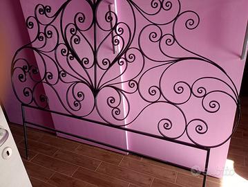 testiera letto matrimoniale in ferro battuto 