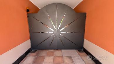 Cancello in acciaio lavorato