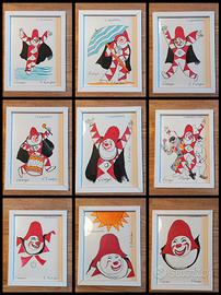 Quadretti Viareggio Carnevale Burlamacco