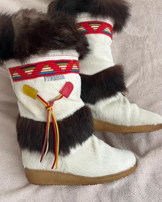 Doposci donna Tecnica in pelliccia