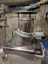 comignolo con conversa in acciaio inox coibentato
