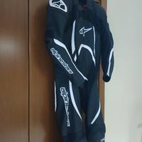tuta moto alpinestar orbite v2 con paraschiena 