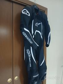 tuta moto alpinestar orbite v2 con paraschiena 