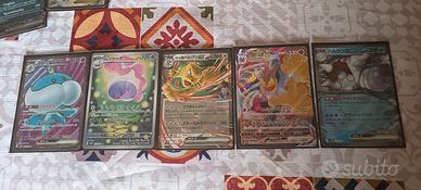 Lotto 5 Carte Pokémon Giapponesi - Full Art / SR 