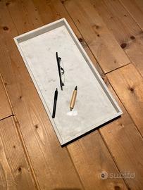 PORTAOGGETTI DA SCRIVANIA MARMO BIANCO