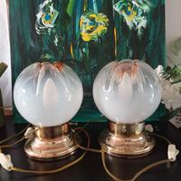 coppia Lampade vetro Murano 