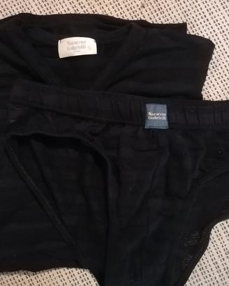 completo Intimo Uomo slip e maglia 