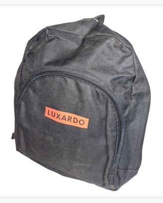 Zaino Unisex Luxardo Nero, 2 tasche, bretelle