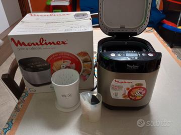 Moulinex pain e delices Macchina del Pane acciaio 