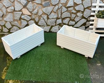 Fioriera rialzata rettangolare