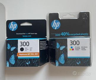 Cartucce Orginali stampante HP 300 (colori+nero)
