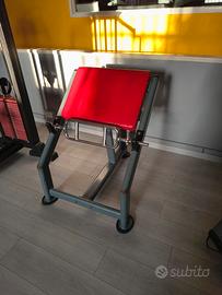 Panca Scott con bilanciere a presa neutra 