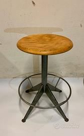 sgabello officina regolabile tipo mautren anni 60