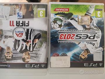 Giochi PS3 Fifa e PES