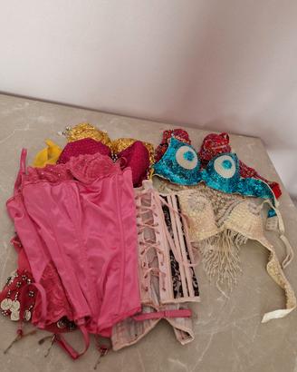 Set guepiere corsetto danza ventre 