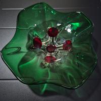 Centrotavola in vetro di  Murano anni 70 40cm