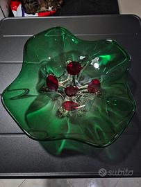 Centrotavola in vetro di  Murano anni 70 40cm