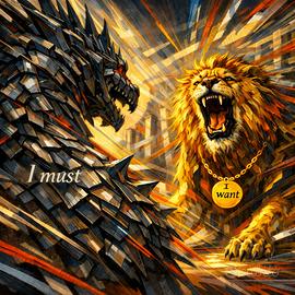 Opera digitale su tela.