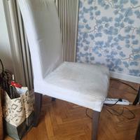 Set di 6 sedie IKEA modello Bergmund, con fodera