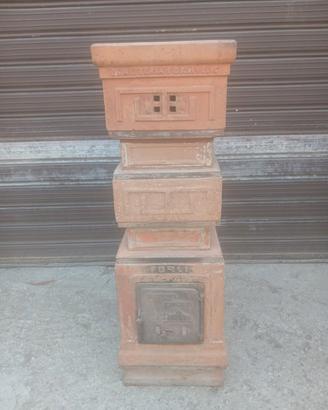 Antica stufa in terracotta metà 900