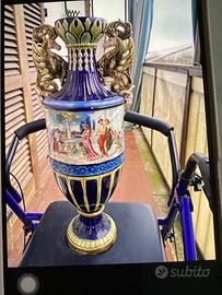 Vaso in ceramica decorata