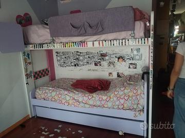 letto a soppalco per cameretta 