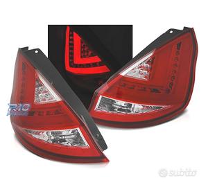 FANALI FORD FIESTA MK7 12-17 BARRE LUMINOSE ROSSO 