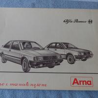 Alfa Romeo Arna Libretto Uso e Manutenzione