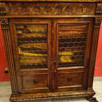 2 vetrine in noce massello primi novecento