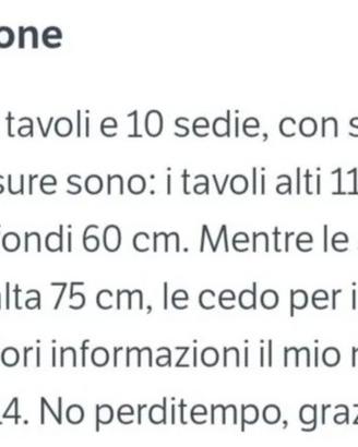 tavoli e sedie 