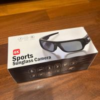 Occhiali sportivi con fotocamera 4K – 64GB, nuovi