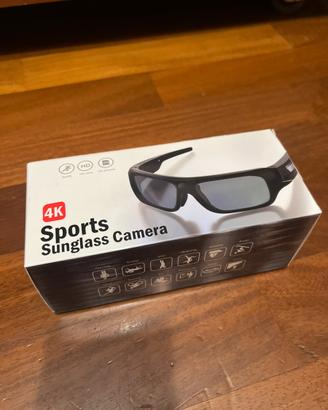 Occhiali sportivi con fotocamera 4K – 64GB, nuovi