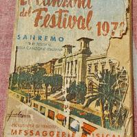 opuscolo festival Sanremo 1972