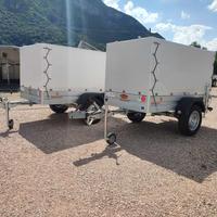 Carrello rimorchio auto mono asse con centina