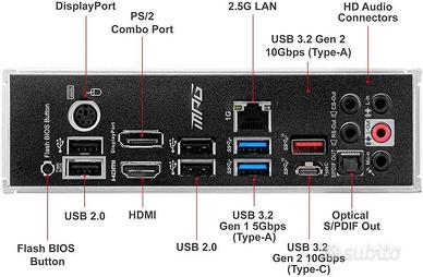 MSI MPG B550 Gaming Plus Scheda Madre ATX