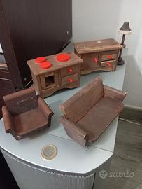 set piccoli mobili vintage in legno 