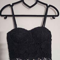 Corsetto nero in pizzo Tally Weijl taglia M EU 38