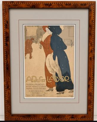 stampa originale Ars et Labor 1910