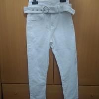 pantaloni bianchi bershka donna tg.xxs  IT36  EU32