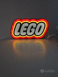 LIGHTBOX LED STILE LEGO STAMPATA IN 3D