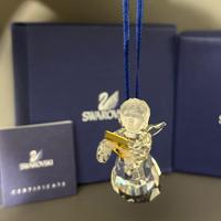 Angelo con pergamena Swarovski