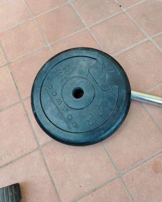 Bilanciere con N2 pesi da 10kg