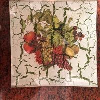 Piatto quadrato (decupage)