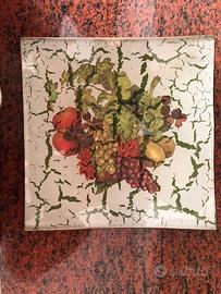 Piatto quadrato (decupage)