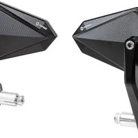 FENRIR E24 Omologato Nero Moto Retrovisore Punta