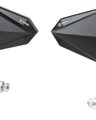 FENRIR E24 Omologato Nero Moto Retrovisore Punta