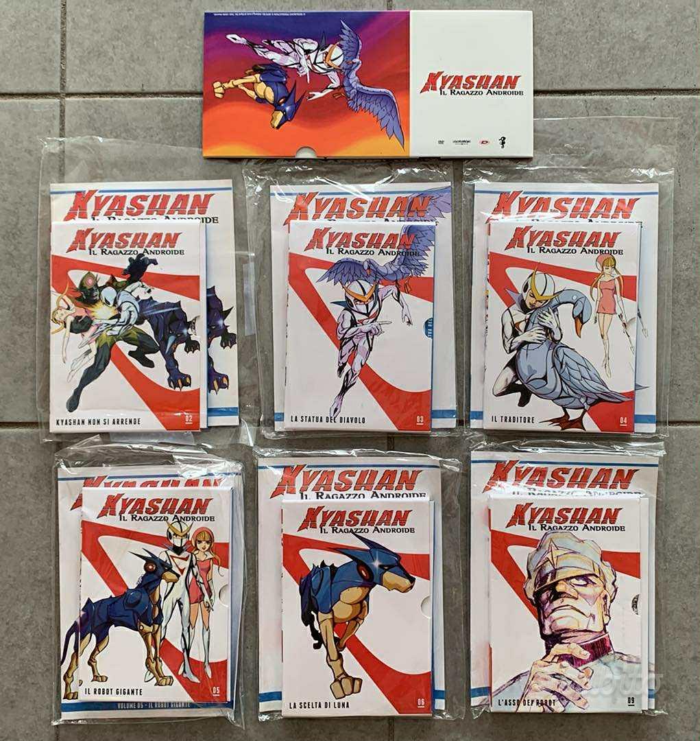 KYASHAN il Ragazzo Androide vari DVD della Serie Collezionismo