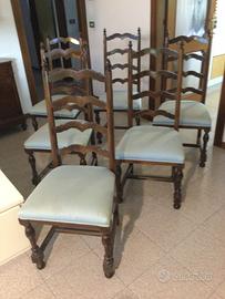 Sedie fratine in legno massello