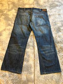 Armani Indigo uomo IT 52 jeans baggy Y2K strappi